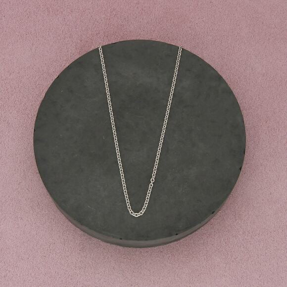 james avery sterling silver light cable chain necklace size 18in - Picture 1 of 3